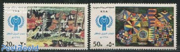 Saudi Arabia 1980 International Year Of The Child 2v, Mint NH, Various - Year Of The Child 1979 - Art - Children Drawi.. - Arabia Saudita