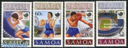 Samoa 1988 Olympic Games Seoul 4v, Mint NH, Sport - Boxing - Olympic Games - Weightlifting - Boksen