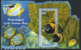 Samoa 2004 Butterfly Fish S/s, Mint NH, Nature - Fish - Poissons