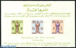 Sudan 1961 Nubian Monuments S/s, Mint NH, History - Archaeology - Unesco - Art - Sculpture - Archéologie
