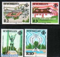 Seychelles 1987 Independence 4v, Mint NH, Art - Architecture - Sculpture - Skulpturen