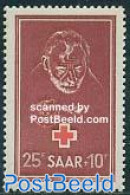 Germany, Saar 1950 Red Cross 1v, Unused (hinged), Health - Red Cross - Croix-Rouge