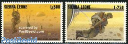 Sierra Leone 1994 50 Years D-Day 2v, Mint NH, History - World War II - WW2
