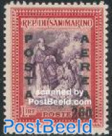 San Marino 1948 Airmail 1v, Unused (hinged) - Nuovi