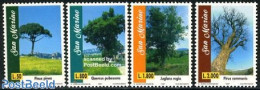 San Marino 1997 Trees 4v, Mint NH, Nature - Trees & Forests - Ongebruikt