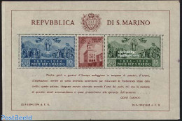 San Marino 1945 Governmential Palace S/s, Mint NH - Nuevos