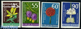Senegal 1966 Flowers 4v Imperforated, Mint NH, Nature - Flowers & Plants - Sénégal (1960-...)