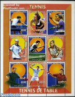 Senegal 1999 Tennis & Table Tennis 9v M/s, Mint NH, Sport - Table Tennis - Tennis - Tenis De Mesa