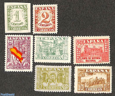 Spain 1936 Definitives 7v, Unused (hinged) - Nuevos