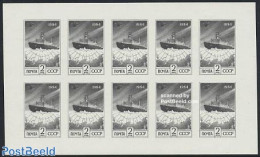 Russia, Soviet Union 1992 Definitive 1v M/s Imperforated, Mint NH, Science - Transport - Various - The Arctic & Antarc.. - Unused Stamps