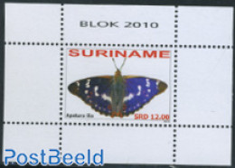 Suriname, Republic 2010 Butterflies S/s, Mint NH, Nature - Butterflies - Surinam