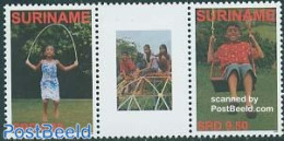 Suriname, Republic 2005 Child Welfare Gutter Pair, Mint NH, Various - Toys & Children's Games - Suriname
