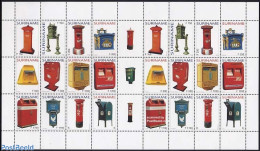 Suriname, Republic 2004 Letter Boxes Sheet, Mint NH, Mail Boxes - Post - Post