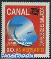El Salvador 1996 Canal Dos TV 1v, Mint NH, Performance Art - Salvador