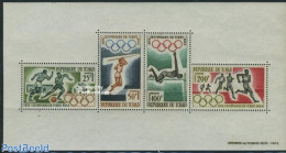 Chad 1964 Olympic Games Tokyo S/s, Mint NH, Sport - Athletics - Football - Olympic Games - Autres & Non Classés