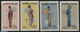 Thailand 1972 Costumes 4v, Mint NH, Various - Costumes - Disfraces