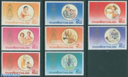 Thailand 1987 King Birthday 8v, Mint NH, History - Kings & Queens (Royalty) - Royalties, Royals