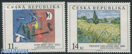 Czech Republic 1993 Paintings 2v, Mint NH, Art - Modern Art (1850-present) - Vincent Van Gogh - Otros & Sin Clasificación