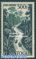 Togo 1954 Road Through Forest 1v, Unused (hinged), Nature - Transport - Trees & Forests - Automobiles - Rotary, Lions Club