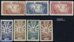 Turkey 1933 10 Years Republic 7v, Mint NH - Autres & Non Classés