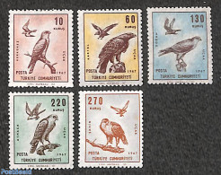 Türkiye 1967 Birds Of Prey 5v, Mint NH, Nature - Birds - Birds Of Prey - Other & Unclassified