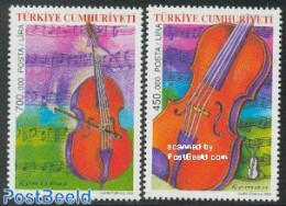 Türkiye 2002 Violin 2v, Mint NH, Performance Art - Music - Musical Instruments - Otros & Sin Clasificación