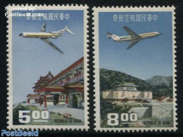 Taiwan 1967 Airmail Definitives 2v, Mint NH, Transport - Aircraft & Aviation - Vliegtuigen