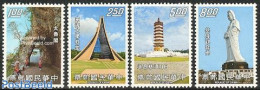 Taiwan 1974 Tourism 4v, Mint NH, Religion - Various - Churches, Temples, Mosques, Synagogues - Tourism - Art - Modern .. - Kerken En Kathedralen