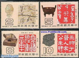 Taiwan 1979 Art Objects 4v, Mint NH, History - Archaeology - Art - Art & Antique Objects - Arqueología