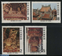 Taiwan 1982 Tsu Shih Temple 4v, Mint NH, Religion - Churches, Temples, Mosques, Synagogues - Churches & Cathedrals