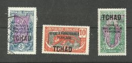 TCHAD N°35, 37, 40 Cote 4.70€ - Used Stamps