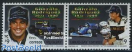 Uruguay 2000 Gonzalo Rodriguez 2v [:], Mint NH, Sport - Transport - Autosports - Sport (other And Mixed) - Automobiles - Coches