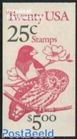 United States Of America 1988 Birds Booklet, Mint NH, Nature - Birds - Owls - Stamp Booklets - Neufs