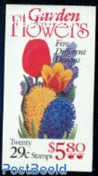 United States Of America 1993 Garden Flowers Booklet, Mint NH, Nature - Flowers & Plants - Stamp Booklets - Unused Stamps