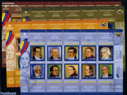 Venezuela 2009 200 Years Independence 42v (4 M/s), Mint NH, Religion - Religion - Venezuela