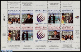 Venezuela 1997 American Summit 10v M/s, Mint NH, Various - Justice - Venezuela