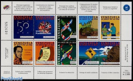 Venezuela 1998 O.A.S. 10v M/s, Mint NH, History - Sport - Various - Flags - Mountains & Mountain Climbing - Maps - Escalade