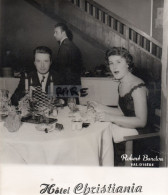 PHOTO ANCIENNE,73,SAVOIE,VAL D'ISERE,HOTEL CHRISTIANIA,GALA AVEC MISS EUROPE,1955,SEMAINE INTERNATIONALE DE SKI,RARE - Lieux