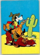 39786011 - Goofy Zielt Auf Einem Lachenden Pferd Sitzend In Der Wueste Mit Einer Pistole Auf Einen Kaktus Cowboy Pferd  - Disney