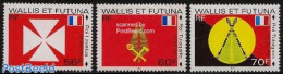 Wallis & Futuna 1997 Flags 3v, Mint NH, History - Flags - Autres & Non Classés