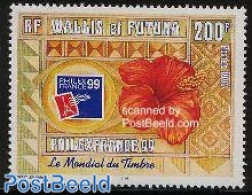 Wallis & Futuna 1999 Philexfrance 1v, Mint NH, Nature - Flowers & Plants - Philately - Autres & Non Classés
