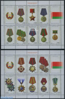 Belarus 2008 Decorations, Medals 16v (2 M/s), Mint NH, History - Decorations - Militaria