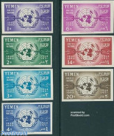 Yemen, Arab Republic 1960 UNO 15TH ANN. 7V, Unused (hinged), History - United Nations - Autres & Non Classés