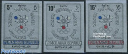 Yemen, Arab Republic 1967 Olympic Winter Games 3v (silver), Mint NH, Sport - Olympic Winter Games - Autres & Non Classés