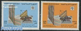 Yemen, Arab Republic 1986 Int. Telecommunication 2v, Mint NH, Science - Telecommunication - Telecom