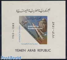 Yemen, Arab Republic 1963 Space Flights S/s, Mint NH, Transport - Space Exploration - Autres & Non Classés
