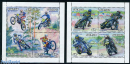 Sweden 2002 Motor Sports 8v (2x[+]), Mint NH, Transport - Motorcycles - Neufs