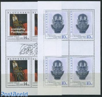 Slovakia 1996 Art 2 M/s (= 4 Sets), Mint NH, Art - Modern Art (1850-present) - Paintings - Sculpture - Unused Stamps