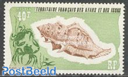 Afars And Issas 1975 Shells 1v, Mint NH, Nature - Shells & Crustaceans - Ungebraucht