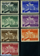 Albania 1946 Balkan Games 7v, Unused (hinged), Sport - Athletics - Sport (other And Mixed) - Atletiek